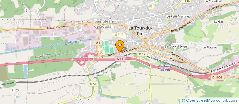 localisation de l'entreprise MADAME CARINE URSINI  LA TOUR-DU-PIN