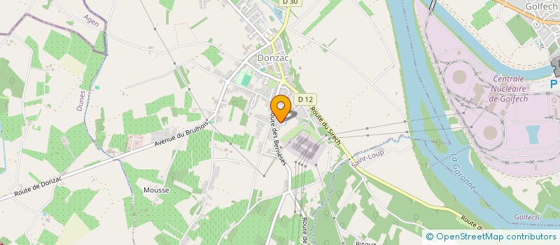 localisation de l'entreprise MADAME CARINE VALES  DONZAC