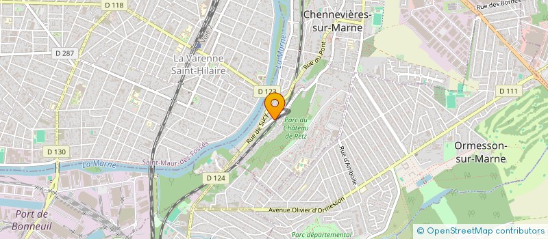 localisation de l'entreprise MADAME CARINE VAN DER VOORT  CHENNEVIERES-SUR-MARNE