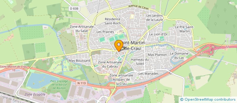 localisation de l'entreprise MADAME CARINE VIAL à SAINT-MARTIN-DE-CRAU