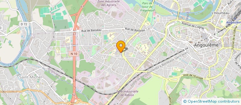 localisation de l'entreprise MADAME CARINE VIGNAUD à ANGOULEME