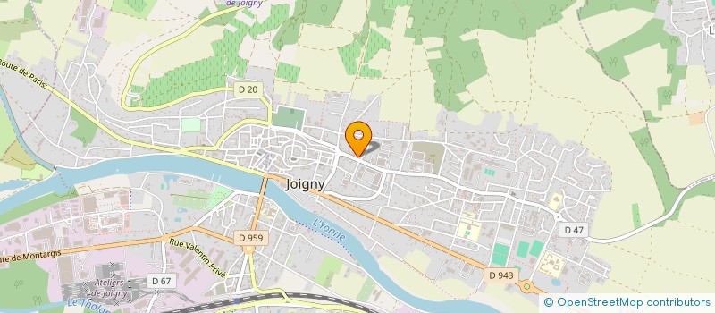 localisation de l'entreprise MADAME CARINE VIGNERONT  JOIGNY