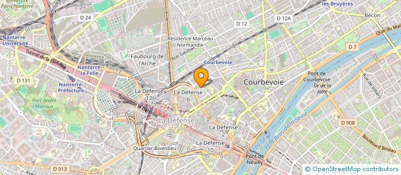 localisation de l'entreprise MADAME CARINE WEGRZYNOWSKI à COURBEVOIE