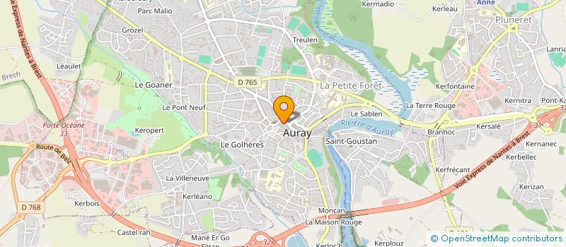 localisation de l'entreprise MADAME CARINE WITZ à AURAY