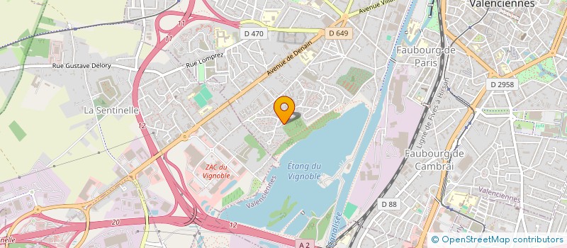 localisation de l'entreprise MADAME CARINNE DELCOURT à VALENCIENNES