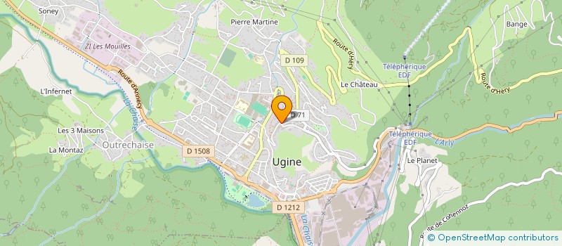 localisation de l'entreprise MADAME CARINNE DEME à UGINE