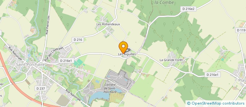 localisation de l'entreprise MADAME CARINNE LENEAU  SAINT-PORCHAIRE