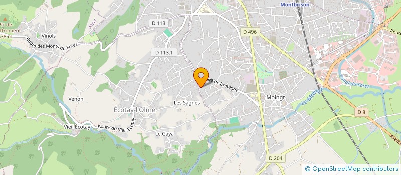 localisation de l'entreprise MADAME CARINNE PISTOL à MONTBRISON