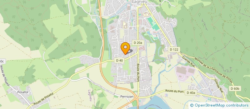 localisation de l'entreprise MADAME CARINNE RIGOLET  LAGNIEU