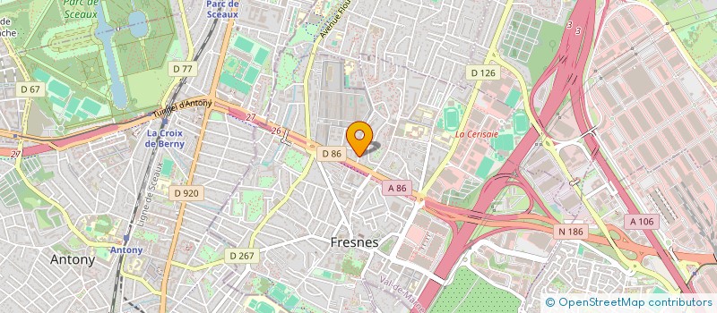 localisation de l'entreprise MADAME CARLA ALVEOLOS LOPES  FRESNES