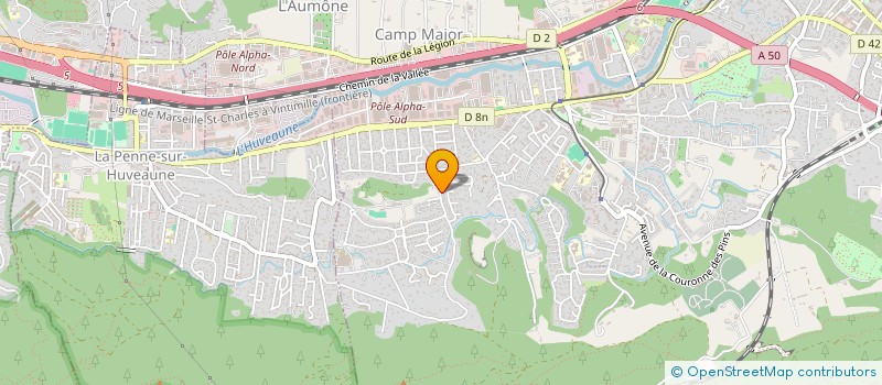 localisation de l'entreprise MADAME CARLA AUDOYER  AUBAGNE