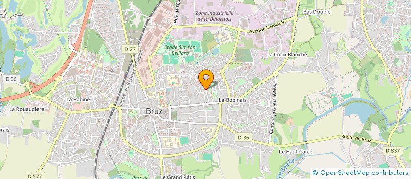 localisation de l'entreprise MADAME CARLA AUFFRAY à BRUZ