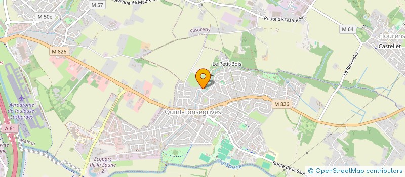 localisation de l'entreprise MADAME CARLA BALLOTTA DANY  QUINT-FONSEGRIVES