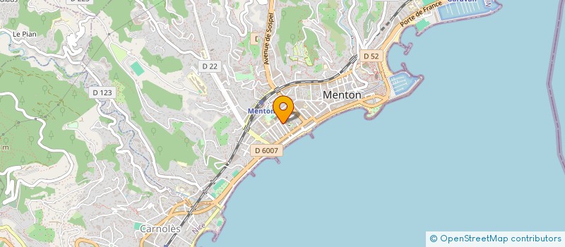 localisation de l'entreprise MADAME CARLA BAPTISTA CARDOSO à MENTON