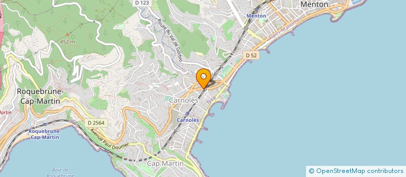 localisation de l'entreprise MADAME CARLA BERSELLI à ROQUEBRUNE-CAP-MARTIN