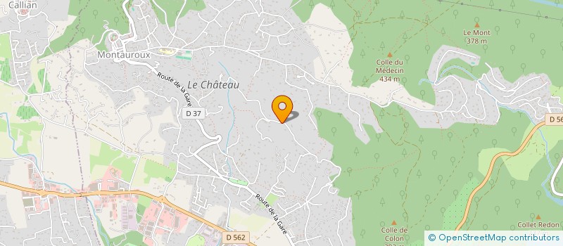 localisation de l'entreprise MADAME CARLA BURLE  MONTAUROUX