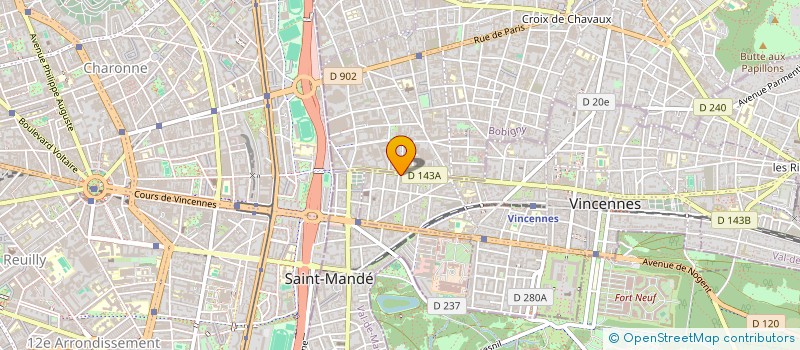 localisation de l'entreprise MADAME CARLA CAJANNA à VINCENNES