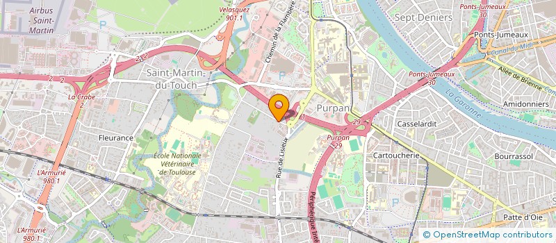 localisation de l'entreprise MADAME CARLA CARDOSO  TOULOUSE