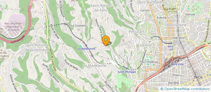 localisation de l'entreprise MADAME CARLA CHAMBRE à NICE