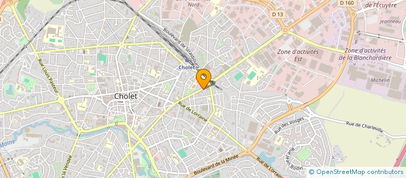 localisation de l'entreprise MADAME CARLA COURANT à CHOLET