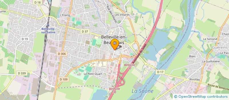 localisation de l'entreprise MADAME CARLA CRISTINA MACIEL DE MELO  BELLEVILLE-EN-BEAUJOLAIS