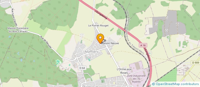 localisation de l'entreprise MADAME CARLA DE CARVALHO à MAFFLIERS