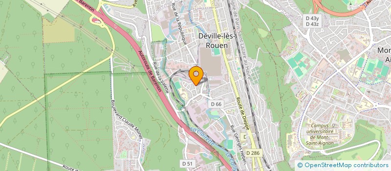 localisation de l'entreprise MADAME CARLA DE OLIVEIRA  DEVILLE-LES-ROUEN