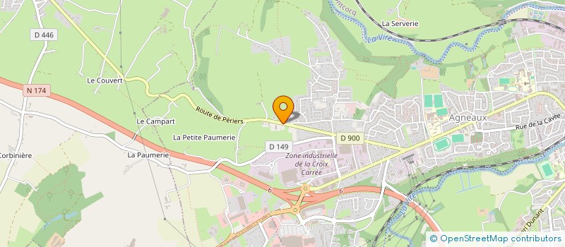 localisation de l'entreprise MADAME CARLA DEMEULEMEESTER  AGNEAUX