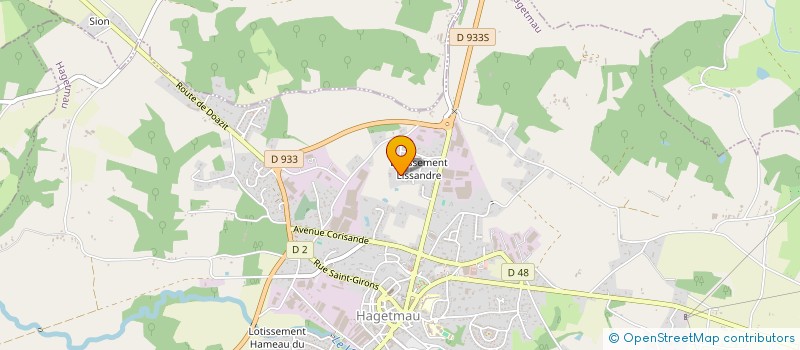 localisation de l'entreprise MADAME CARLA DOS SANTOS  HAGETMAU