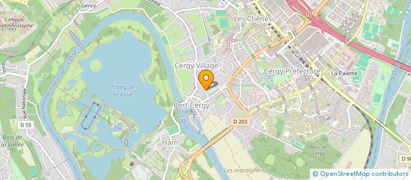 localisation de l'entreprise MADAME CARLA DRAY  CERGY