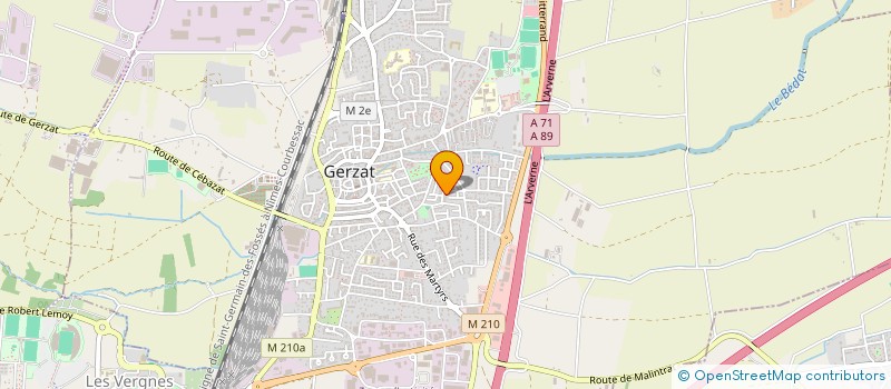 localisation de l'entreprise MADAME CARLA DUPUY-DA SILVA  GERZAT