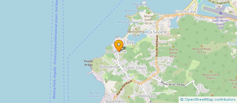 localisation de l'entreprise MADAME CARLA EVELYN VLAUN  SAINT MARTIN