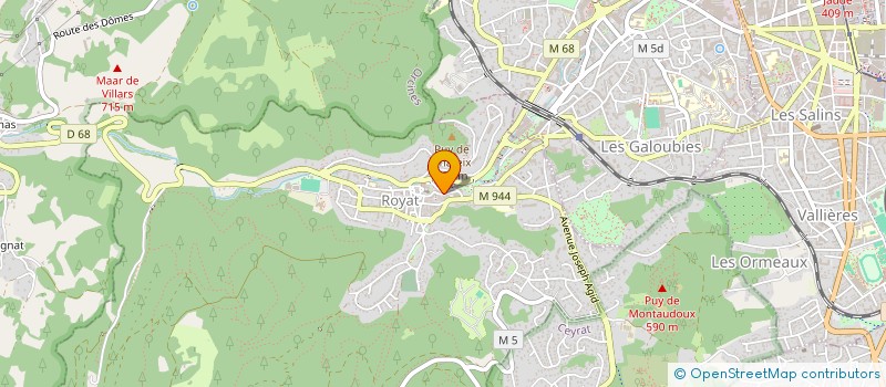 localisation de l'entreprise MADAME CARLA FAVIER  ROYAT