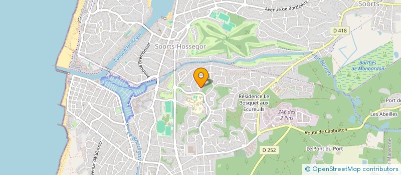 localisation de l'entreprise MADAME CARLA FELGUEIRAS  CAPBRETON