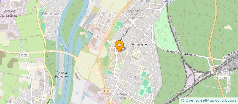 localisation de l'entreprise MADAME CARLA FERREIRA  ACHERES