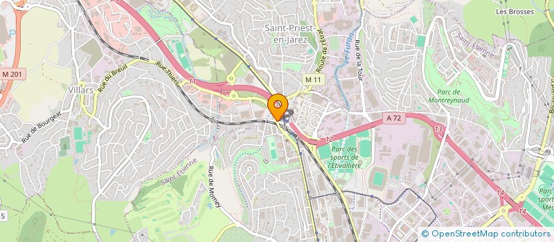 localisation de l'entreprise MADAME CARLA FUSTO  SAINT-ETIENNE