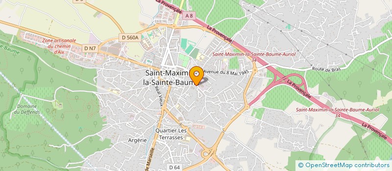 localisation de l'entreprise MADAME CARLA GASTALDI à ST MAXIMIN LA STE BAUME