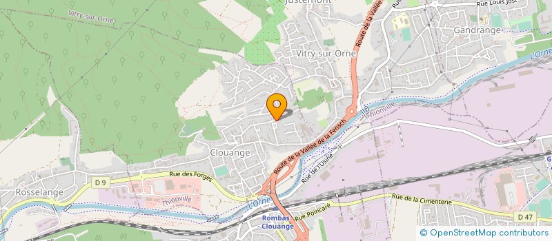 localisation de l'entreprise MADAME CARLA GELAIN  CLOUANGE