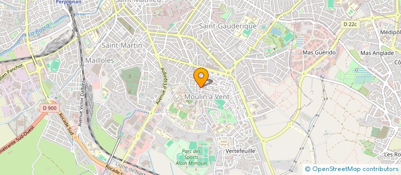 localisation de l'entreprise MADAME CARLA GONCALVES  PERPIGNAN