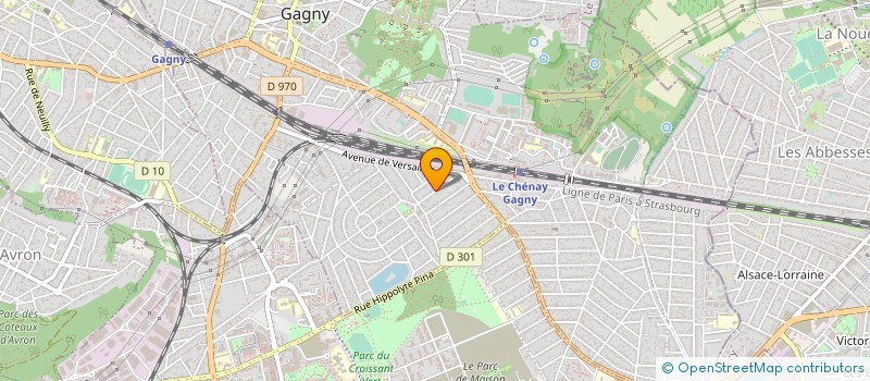 localisation de l'entreprise MADAME CARLA HENRIQUES-MARTINS à GAGNY
