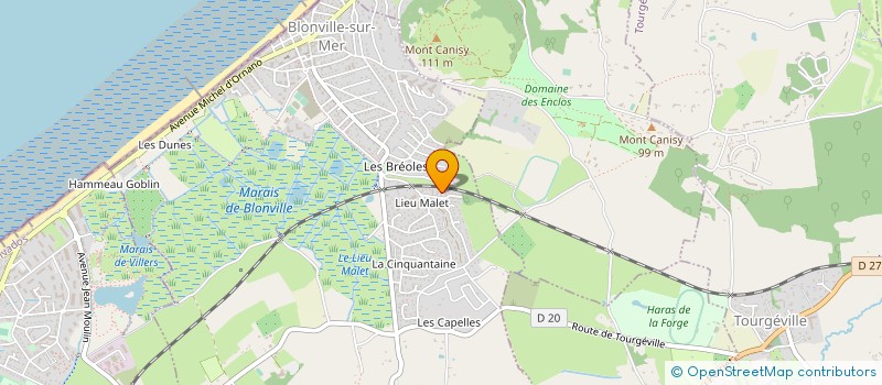 localisation de l'entreprise MADAME CARLA HUSTE  BLONVILLE-SUR-MER