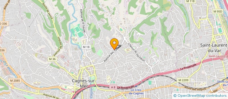 localisation de l'entreprise MADAME CARLA IVENS CASANOVA à CAGNES-SUR-MER