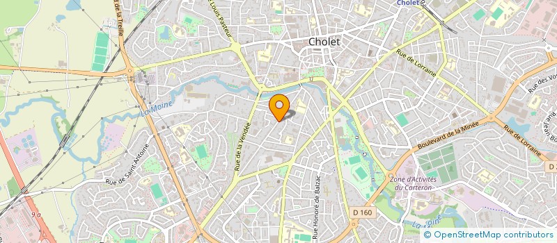 localisation de l'entreprise MADAME CARLA JAUNEAULT  CHOLET