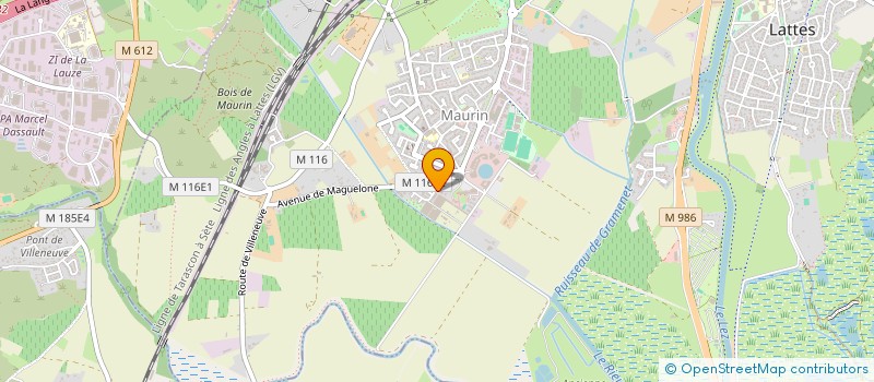 localisation de l'entreprise MADAME CARLA KLEIN à LATTES