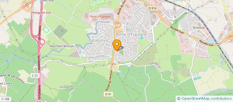 localisation de l'entreprise MADAME CARLA LE ROUX  PERPIGNAN