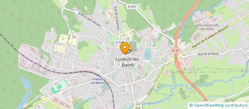 localisation de l'entreprise MADAME CARLA LESIRE  LUXEUIL-LES-BAINS