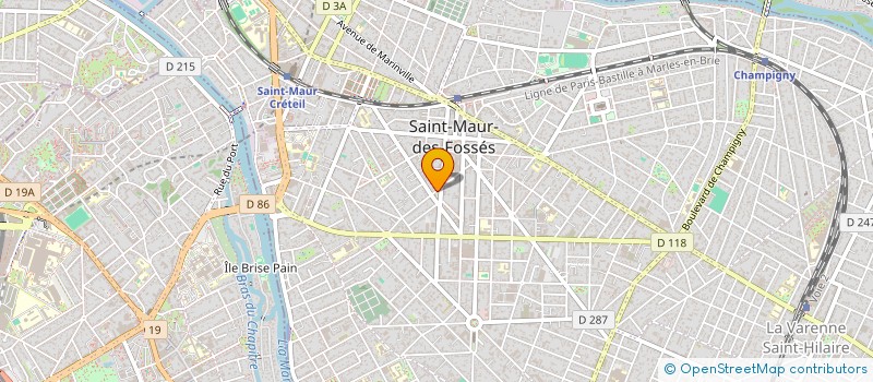 localisation de l'entreprise MADAME CARLA LOPEZ  SAINT-MAUR-DES-FOSSES