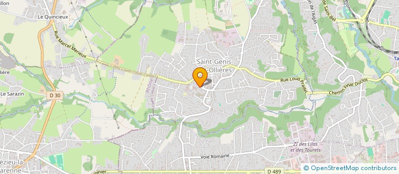 localisation de l'entreprise MADAME CARLA MANGANIELLO  SAINT-GENIS-LES-OLLIERES