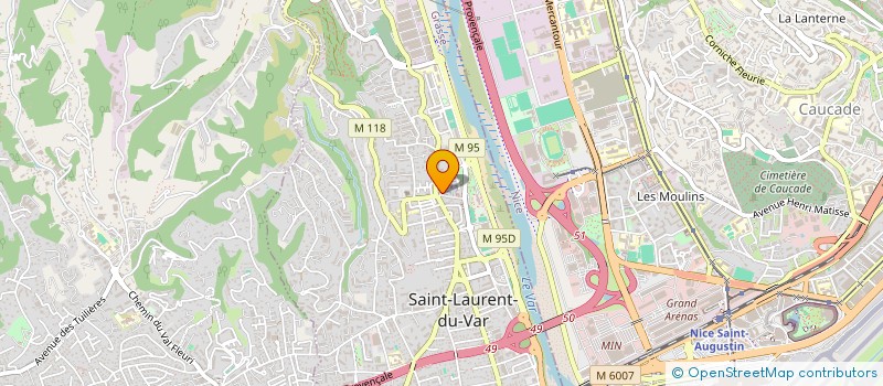 localisation de l'entreprise MADAME CARLA MASSONI  SAINT-LAURENT-DU-VAR