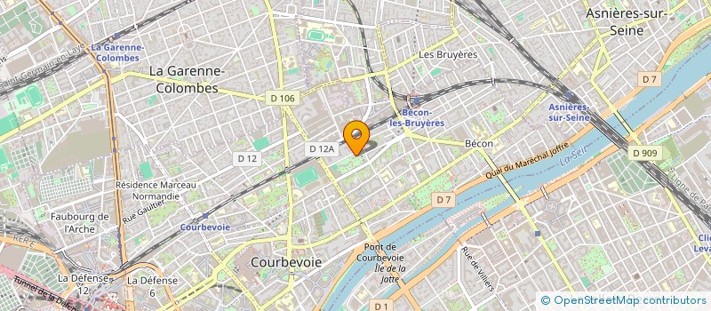 localisation de l'entreprise MADAME CARLA MELENDRE ESTEVE  COURBEVOIE
